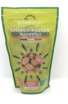 olives vertes natures entière bio bellenature sachet 500g recyclé