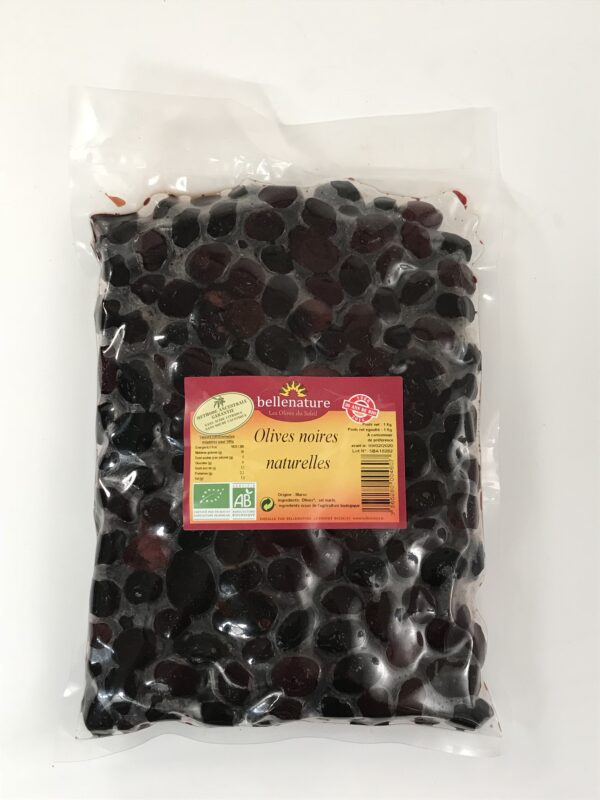 Olives noires naturelle en sac