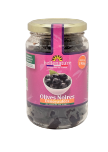 olives noires denoyautees bio bellenature bocal