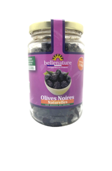 olives noires natures entières bio bellenature bocal