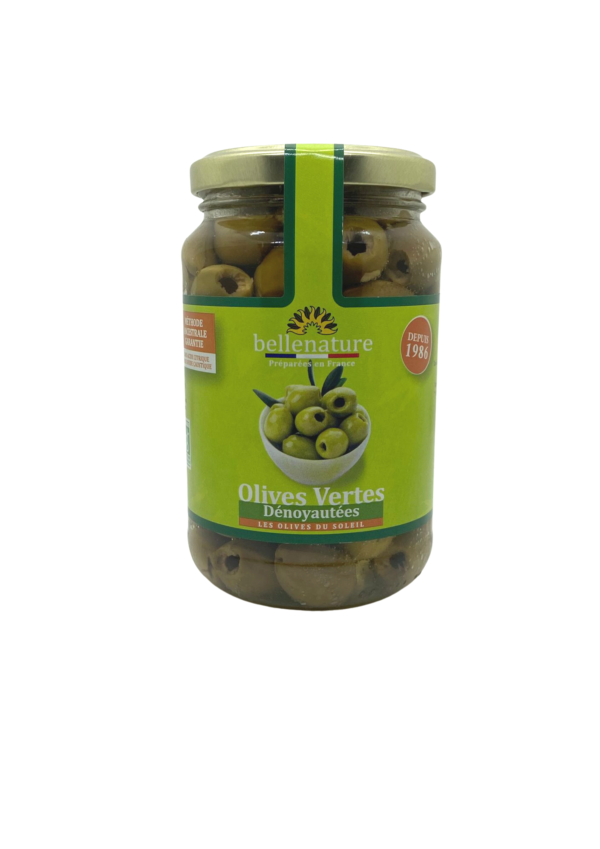 olives vertes dénoyautees bio bocal bellenature