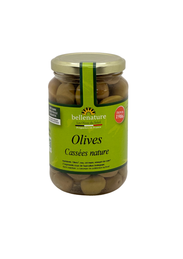 olives vertes tournantes bio bellenature bocal