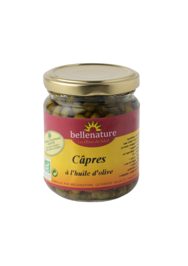 Capres huile olive bio Bellenature - Bocal