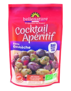 Olives apéritives cocktail sauce escabèche bio bellenature sachet recyclable